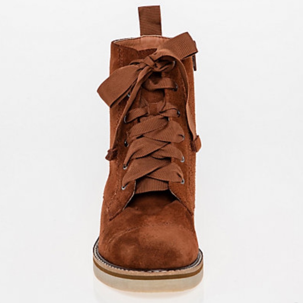 Suede Combat Boot - Picture 2 of 3